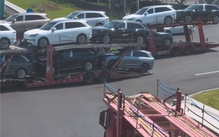 乐道L90卖爆单！合肥乐道工厂拖挂板车一辆接一辆来运车 !