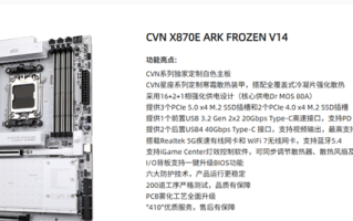 七彩虹上线首款X870E主板：带5个M.2的CVN X870E Ark Frozen ！