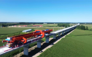 全长318公里！哈伊高铁哈尔滨段箱梁架设任务全部完成 !