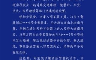 成都天府大道肇事司机因涉嫌酒驾死亡不担刑责 律师：民事赔偿躲不掉 !