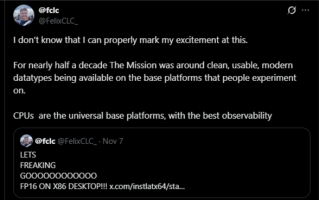 AVX512正统在AMD 明年Zen6将支持原生FP16：x86桌面还是首次 !