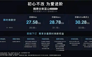 用嘴就能开车！魏牌全新蓝山智能进阶版上市：27.58万起 !