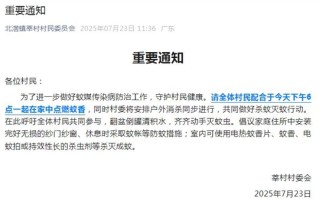 确诊已超3000例！广东一村发重要通知：六点一起在家点蚊香! 背后原因硬核 !
