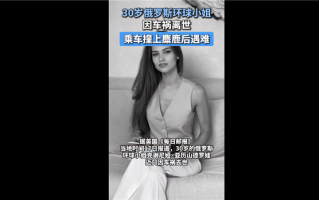 30岁俄罗斯环球小姐因车祸离世：被麋鹿撞上头部 保时捷安全气囊没弹出 !