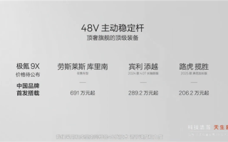 极氪9X中国首发48V主动稳定杆：过弯近乎零侧倾 侧碰主动防御 ！